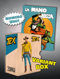 Fumetto - Tex numero uno - la mano rossa - variant box: Logo bianco
