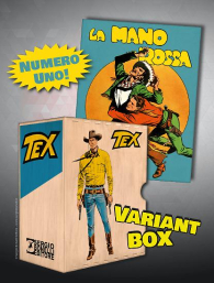 Fumetto - Tex numero uno - la mano rossa - variant box: Logo giallo