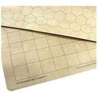 Gioco di ruolo - Battlemat - reversible: 66cm x 60cm - squares e hexes 3,8cm