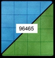 Gioco di ruolo - Battlemat - reversible: 66cm x 60cm - blue/green squares
