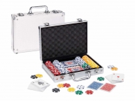 Gioco - Box poker - valigetta alluminio: 200 fiches - 11.5g