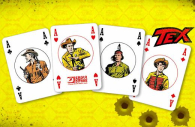 Gioco - Carte da gioco di tex: Mazzo blu + mazzo giallo