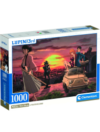 Gioco - Puzzle - lupin III con fiat 500: 1000 pezzi