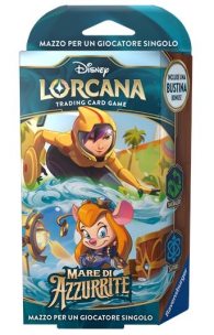 Mazzo lorcana - mare di azzurrite - starter deck: Smeraldo/zaffiro - go go tomago/scheggia hackwrench