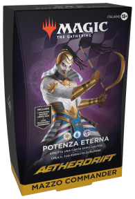Magic - Mazzo commander - aetherdrift: Potenza eterna - bianco/blu/nero