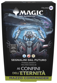 Magic - Mazzo commander - ai confini dell'eternità: Segnalini dal futuro - blu/rosso/bianco