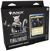 Magic - Mazzo commander - final fantasy: Scion e stregoneria - bianco/blu/nero - english