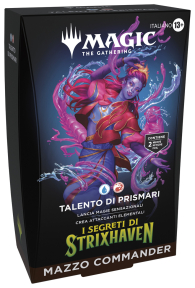 Mazzo commander - i segreti di strixhaven: Talento di prismari - blu/rosso