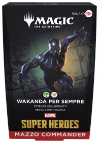 Magic - Mazzo commander - marvel super heroes: Wakanda per sempre - verde/bianco