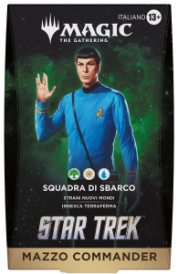 Mazzo commander - star trek: Squadra di sbarco - bianco/blu/verde