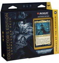 Mazzo commander - warhammer 40.000: Forze dell'imperium - bianco/blu/nero