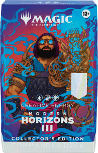 Magic - Mazzo commander collector - orizzonti di modern III: Creative energy - blu/rosso/bianco