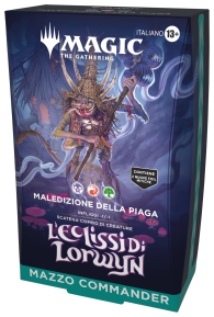 Magic - Mazzo commander - l'eclissi di lorwyn: Maledizione della piaga - nero/rosso/verde