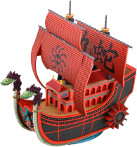 Modellino - One piece - grand ship collection: Nine snake pirate ship