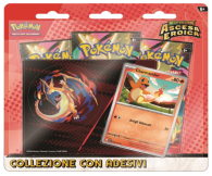 Box pokemon - megaevoluzione - ascesa eroica: Collezione con adesivi - charmander