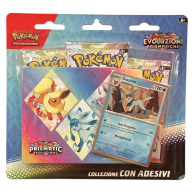 Box pokemon - scarlatto e violetto - evoluzioni prismatiche: Collezione con adesivi