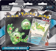 Pokemon - Box pokemon - scarlatto e violetto - luce nera: Collezione con adesivi - reuniclus