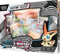Box pokemon - scarlatto e violetto - luce nera e fuoco bianco: Illustration collection - victini - english