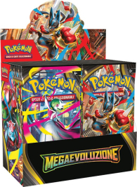Box pokemon - scarlatto e violetto - megaevoluzione: 36 buste