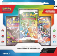 Box pokemon: Collezione illustrazione - primi compagni d'avventura - serie 3