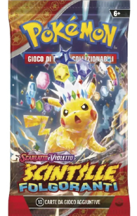 Busta pokemon - scarlatto e violetto - scintille folgoranti