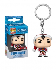 Portachiavi - Funko pocket pop - dc super heroes: Superman - christmas