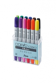 Scrittura e Disegno - Copic - ciao - 12 colors: Con contenitore
