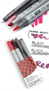 Scrittura e Disegno - Copic - ciao - doodle pack red