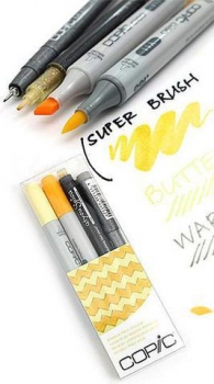 Scrittura e Disegno - Copic - ciao - doodle pack yellow
