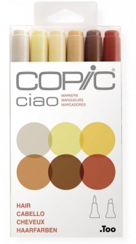 Scrittura e Disegno - Copic - ciao - hair markers - set da 6