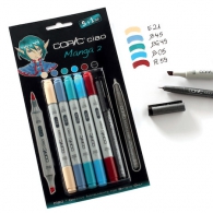 Scrittura e Disegno - Copic - ciao - manga 2 - set 5+1 