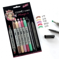 Scrittura e Disegno - Copic - ciao - manga 3 - set 5+1 