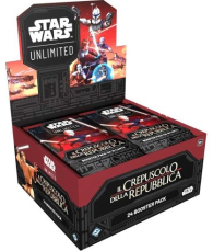 Star Wars - Box star wars unlimited - il crepuscolo della repubblica: 24 buste