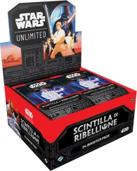 Star Wars - Box star wars unlimited - scintilla di ribellione: 24 buste