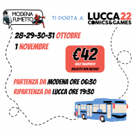 Servizio - Biglietto per Lucca Comics & Games 2022 - Solo trasporto n.3: Domenica 30 ottobre